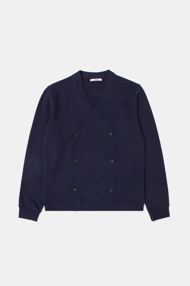 Edmmond Studios Manoir cardigan homme bleu marine