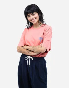 OLOW Connection t-shirt rose minéral coton bio