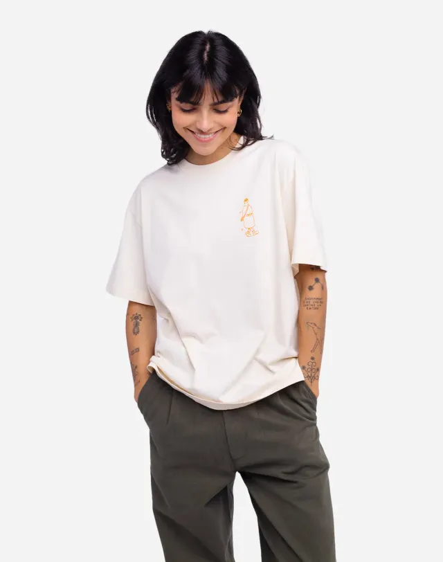 OLOW Hiking Trip t-shirt oversize ivoire coton