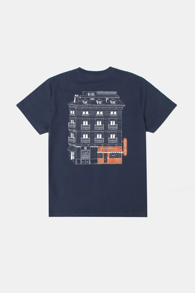 Edmmond Studios Music Center t-shirt marine imprimé dos