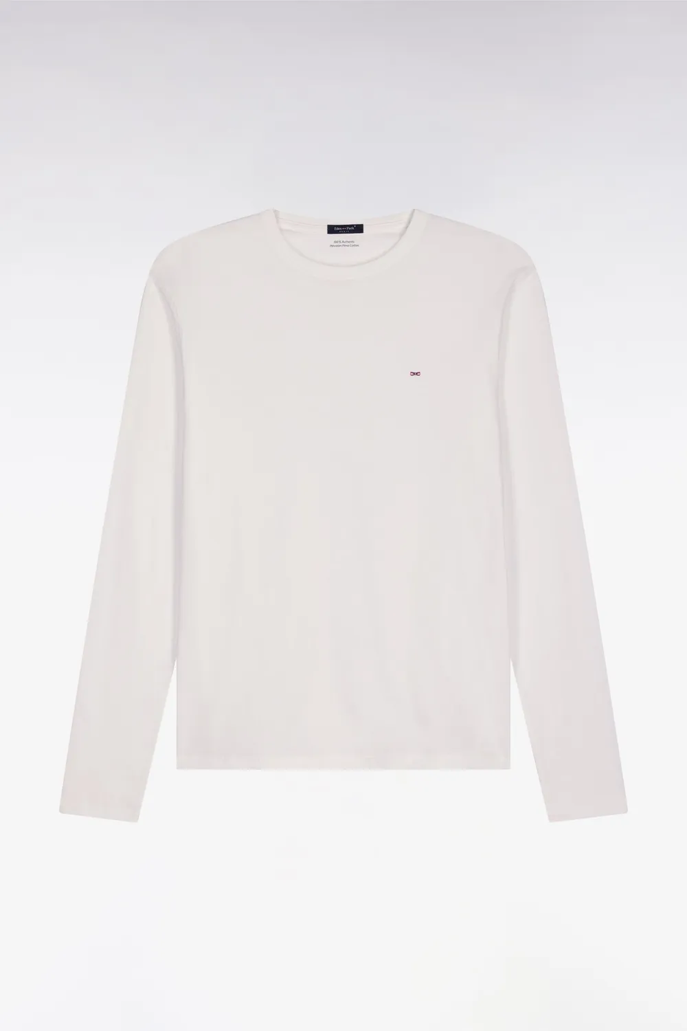 Eden Park t-shirt blanc manches longues coton pima