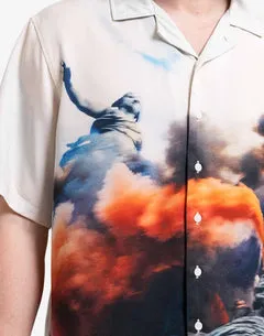 Olow Aloha Riot chemise off-white Tencel