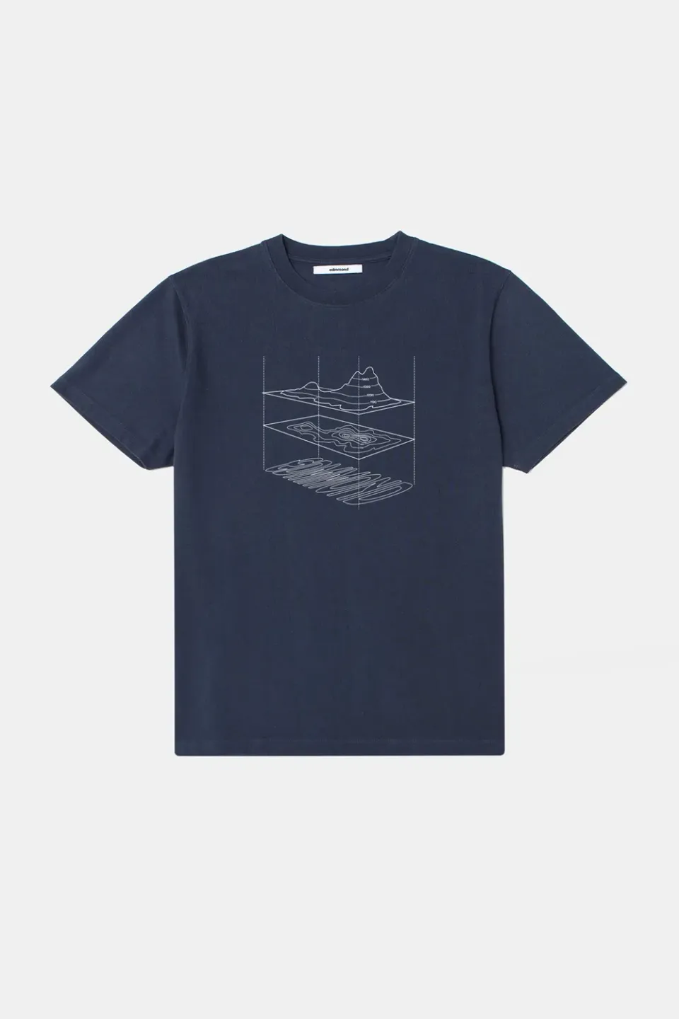 Edmmond Studios Layers t-shirt marine topographique