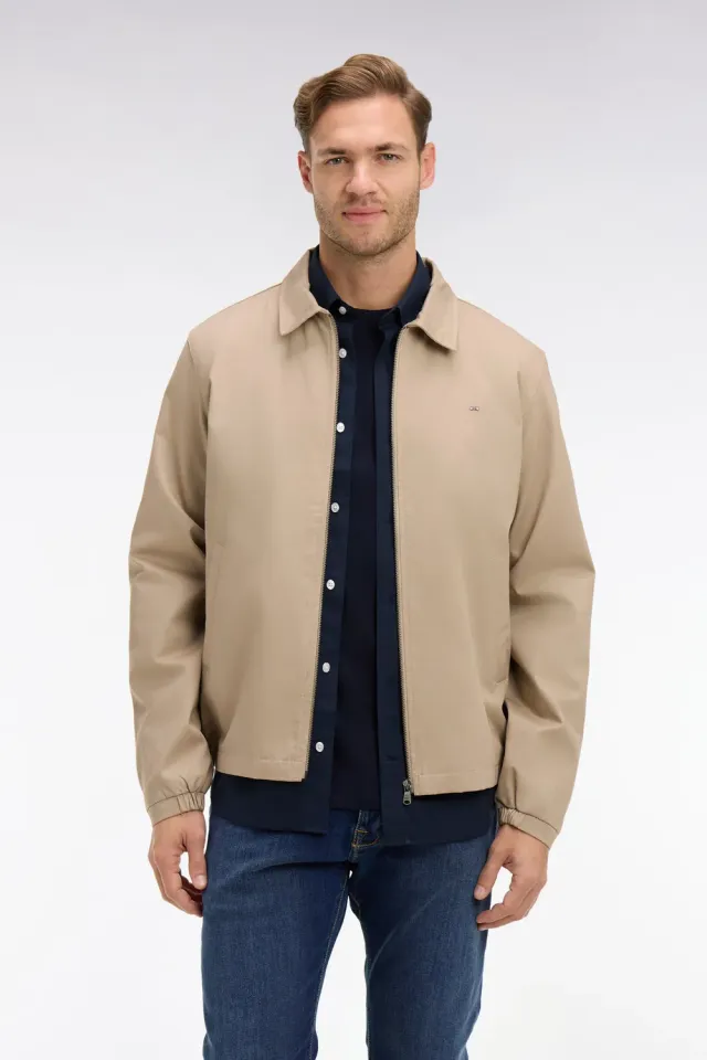 Eden Park blouson rembourré beige homme déperlant