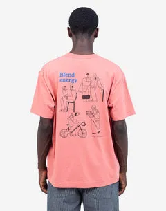 OLOW Citizen t-shirt ample rose mineral coton bio