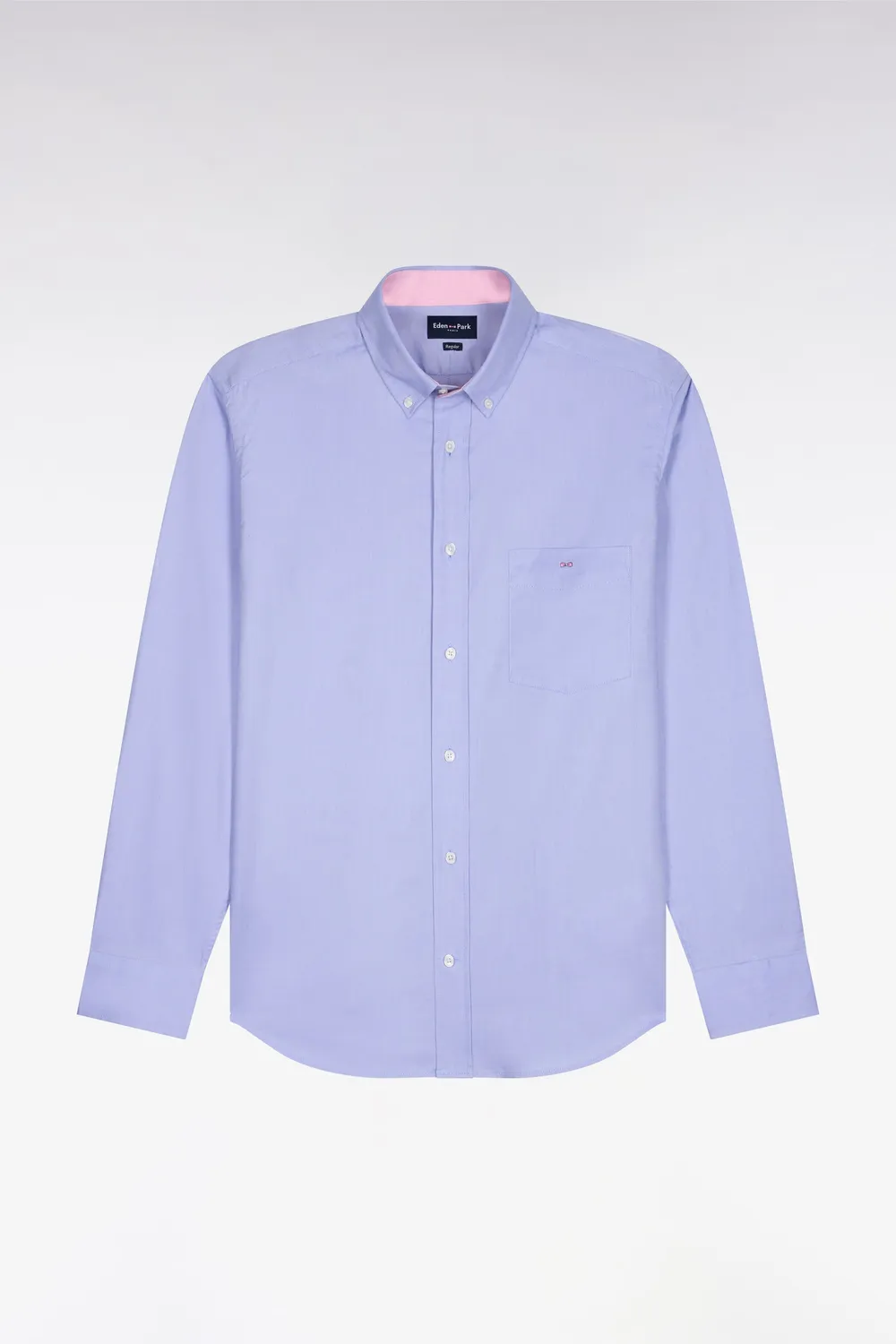 Eden Park chemise oxford coton bleue regular nœud papillon