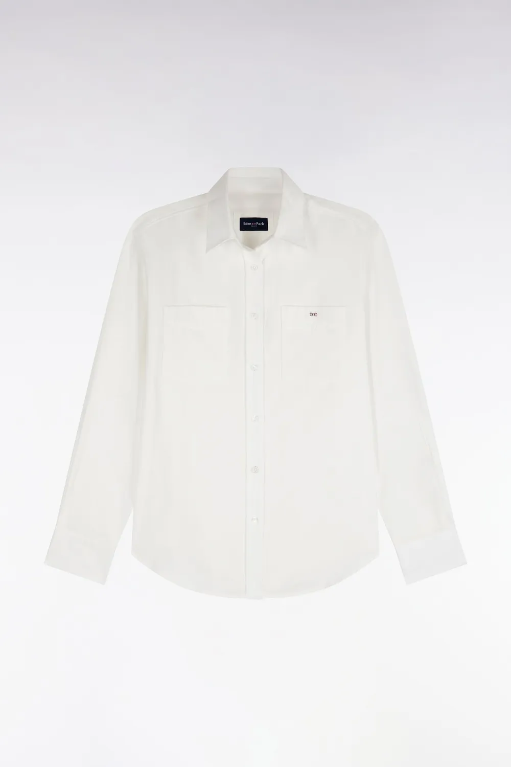 Eden Park Chemise coton écru poches femme décontractée