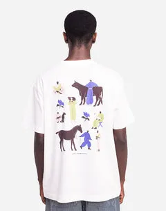 OLOW Friends t-shirt ample écru coton bio