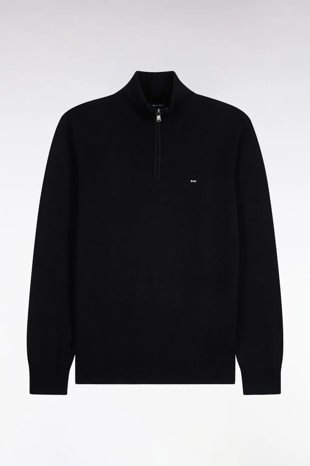 Eden Park pull col camionneur noir laine droite
