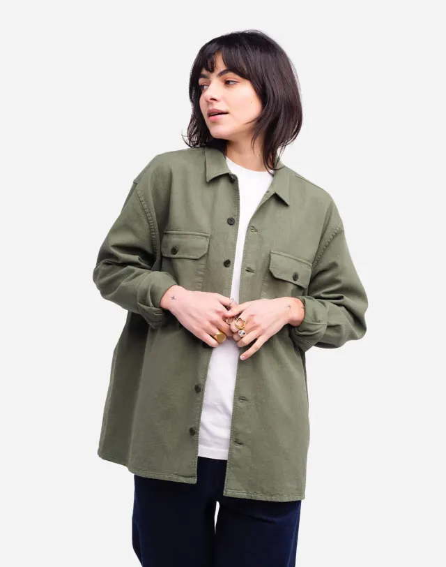 OLOW Decré Taza chemise vert olive coton