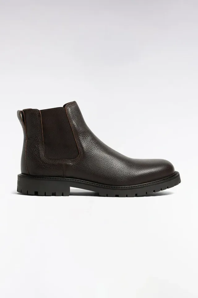 Eden Park Club Evolution Chelsea bottines cuir grainé marron