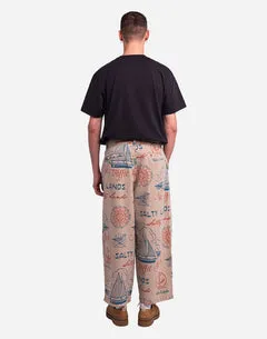 OLOW Cargeot Urville pantalon beige large coton