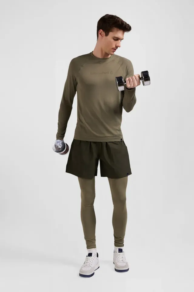 Eden Park capsule short kaki polyamide regular