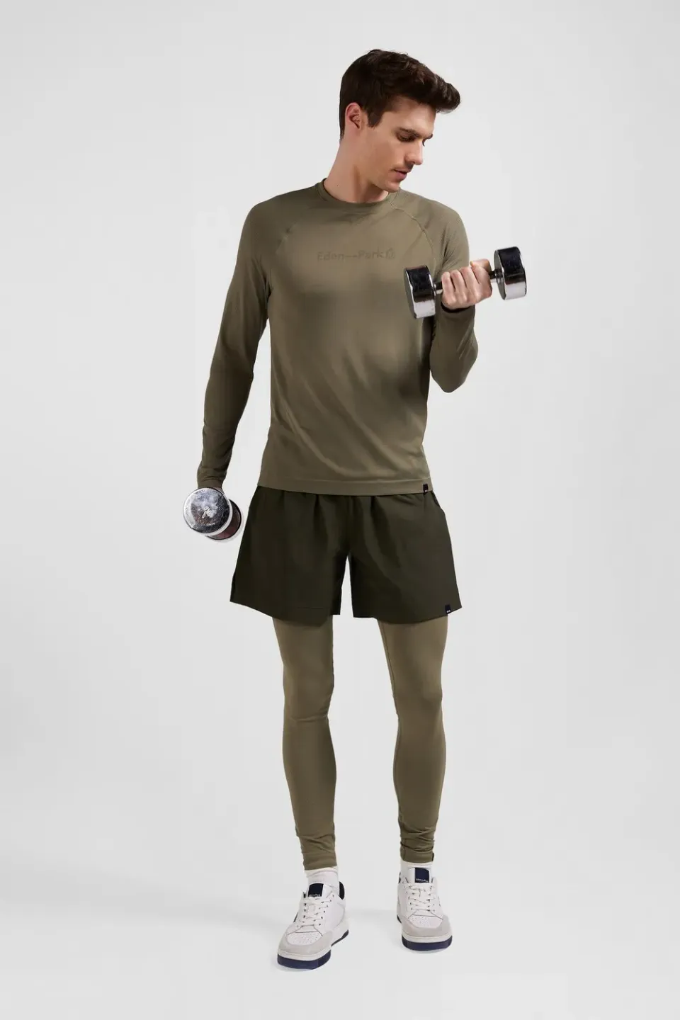 Eden Park capsule short kaki polyamide regular