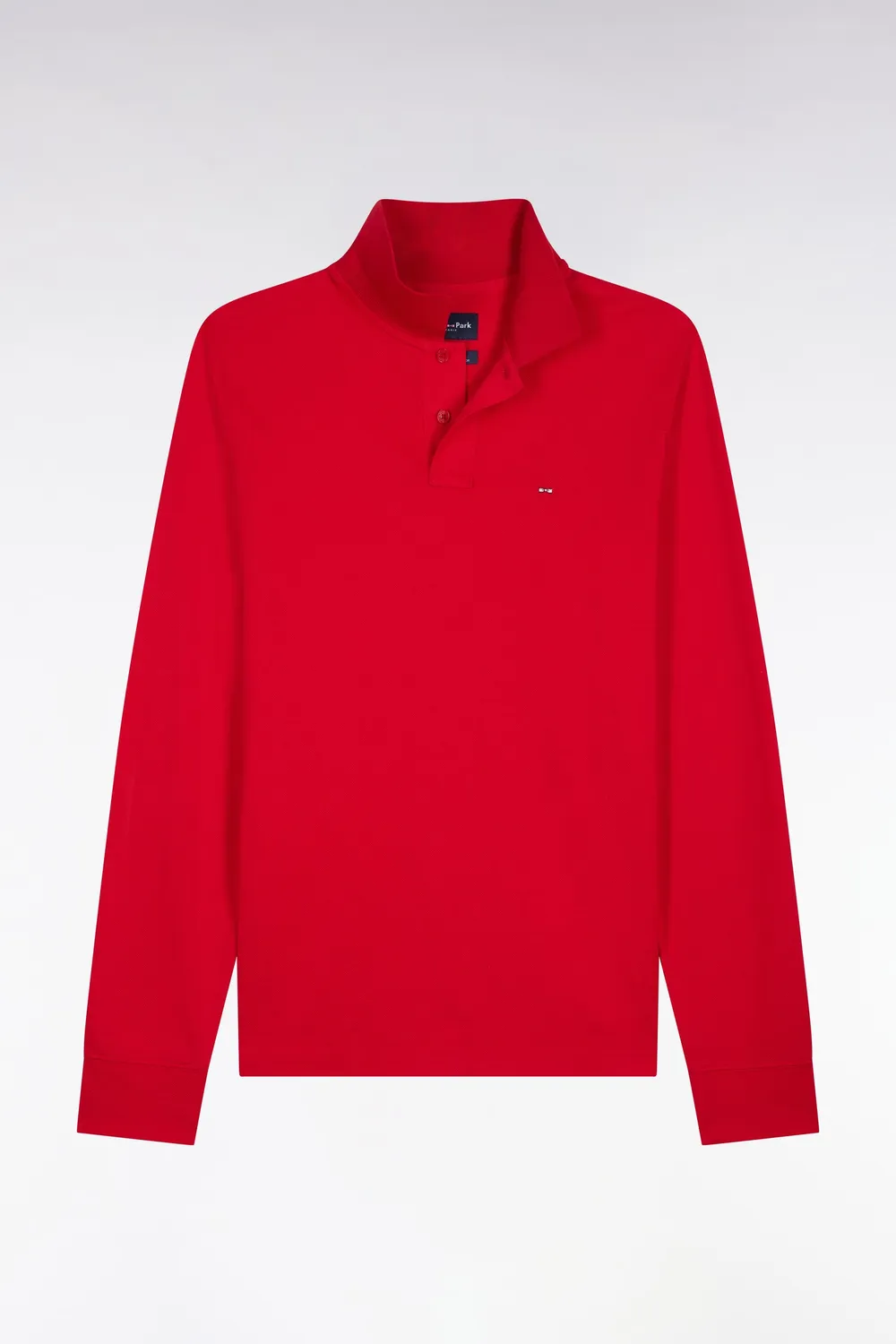 Eden Park Polo manches longues coton Pima rouge