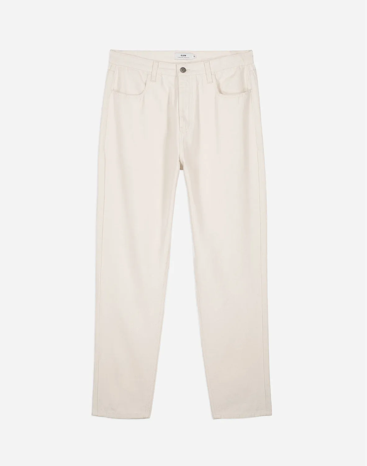 OLOW Jacquot pantalon workwear écru coton bio