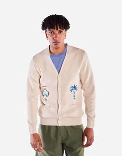 OLOW Cartago gilet écru coton bio brodé