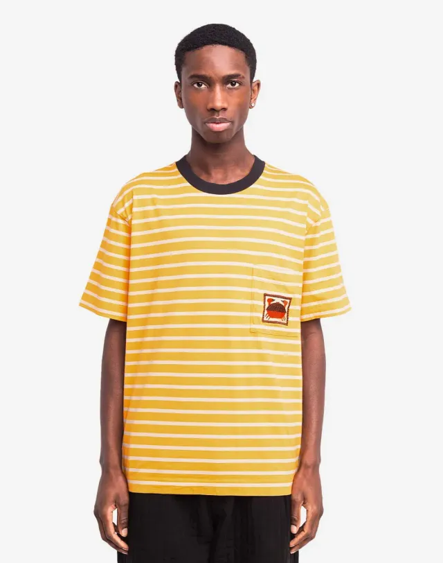 OLOW Tourteau t-shirt rayé ample marinière poche