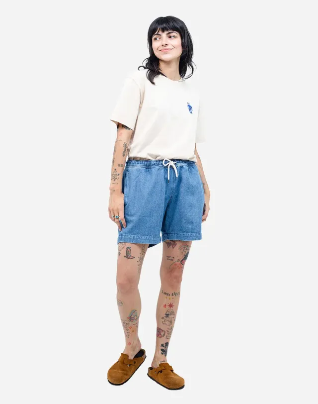 OLOW Bodhi short jean denim clair taille élastique