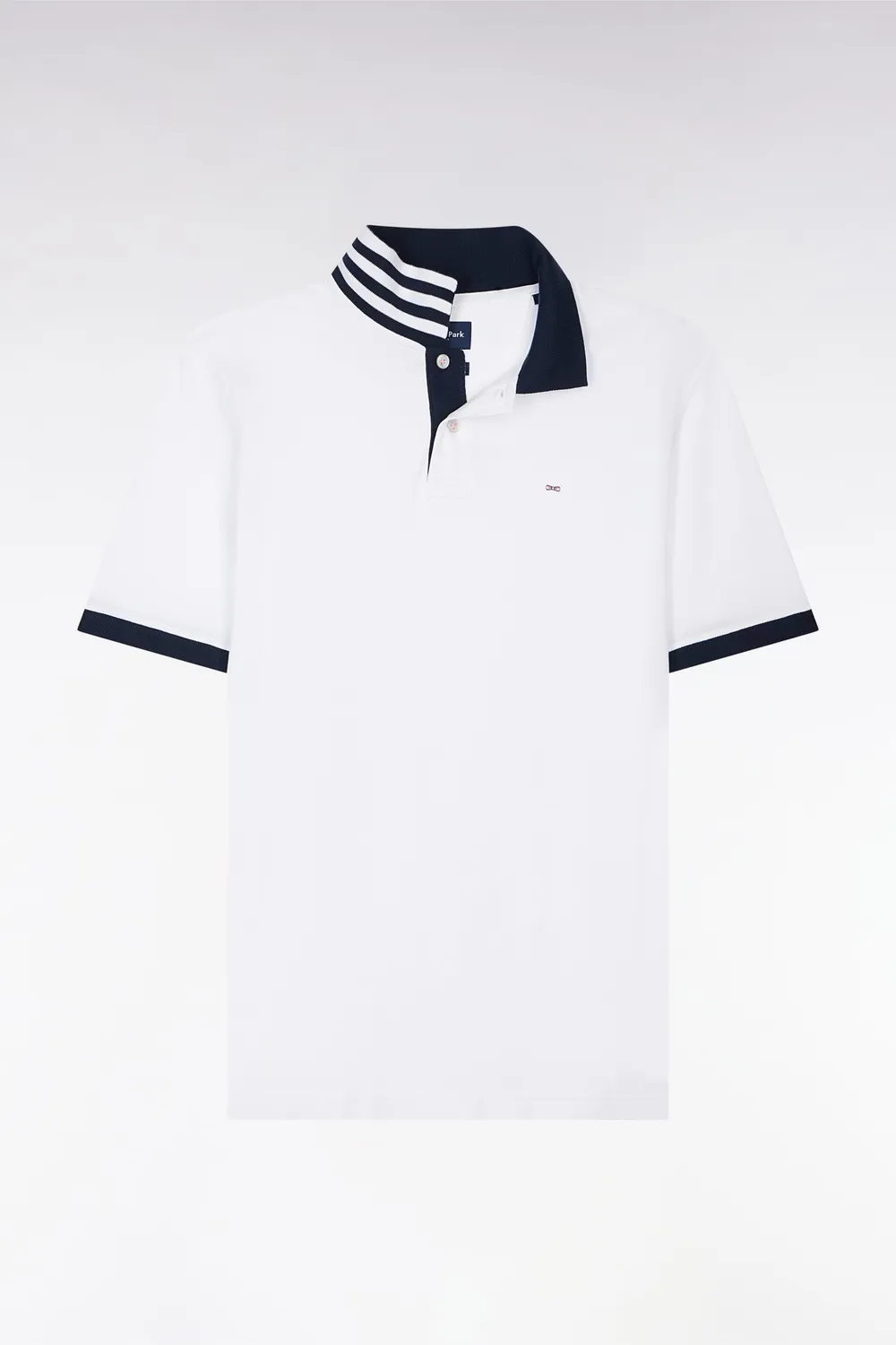 Eden Park polo blanc coton pima homme manches courtes