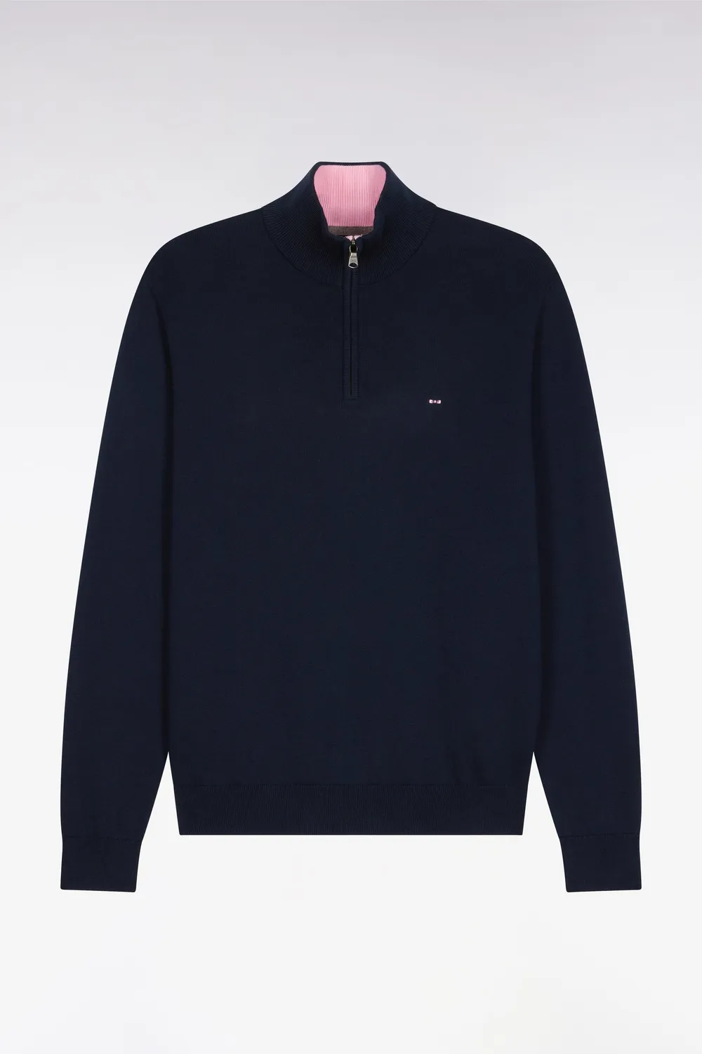 Eden Park pull col camionneur coton bleu marine homme