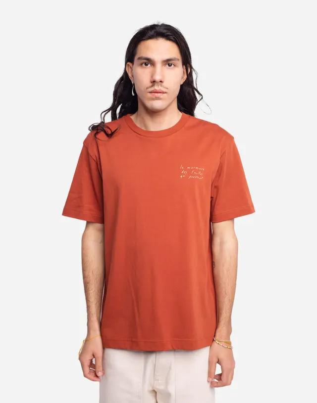 OLOW Le Murmure t-shirt oversize rouille coton