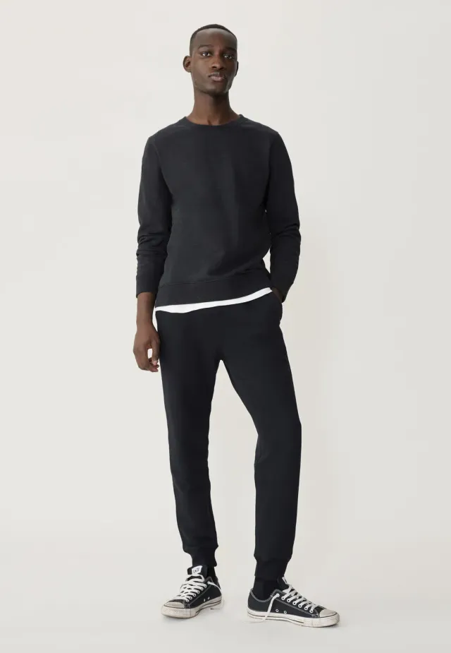 Loom Le jogging jogging noir M coton bio zippé