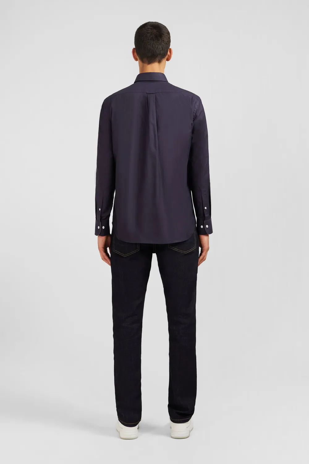 Eden Park chemise homme coton Oxford gris foncé M