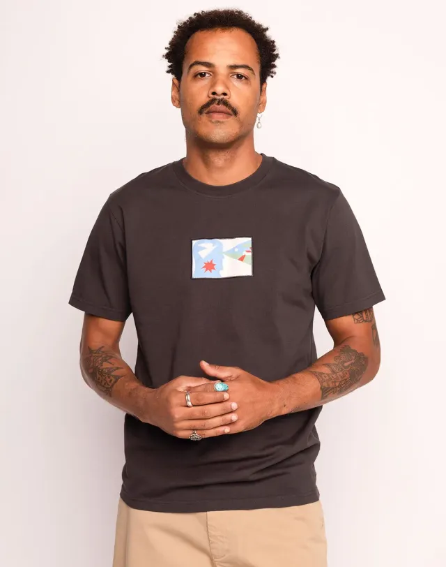 OLOW The Vision t-shirt noir carbone coton bio