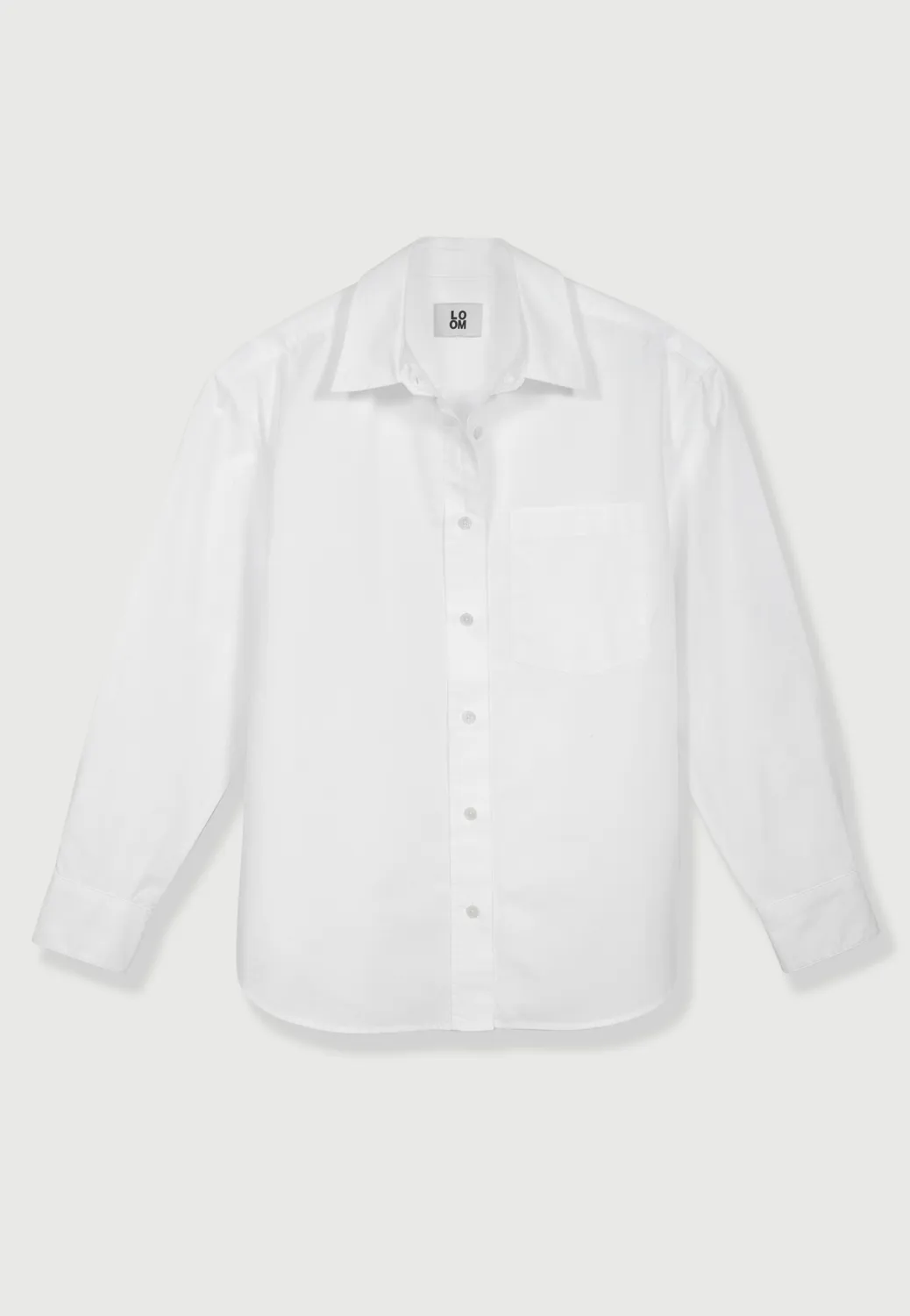 Loom chemise oversize chemise popeline coton bio blanc