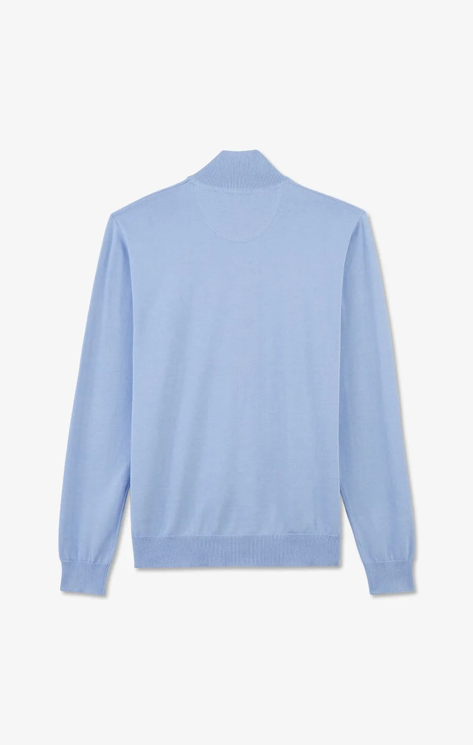 Eden Park pull col camionneur bleu coton homme