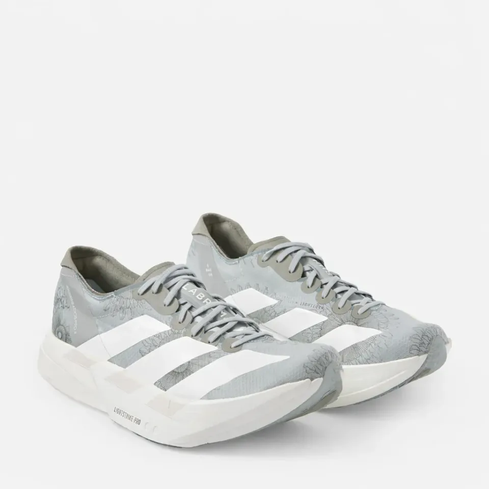 Labrum Adizero Adios Pro 4 chaussures running argent néon