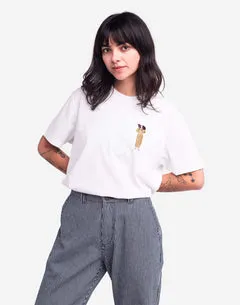 OLOW Lamb t-shirt écru coton bio brodé
