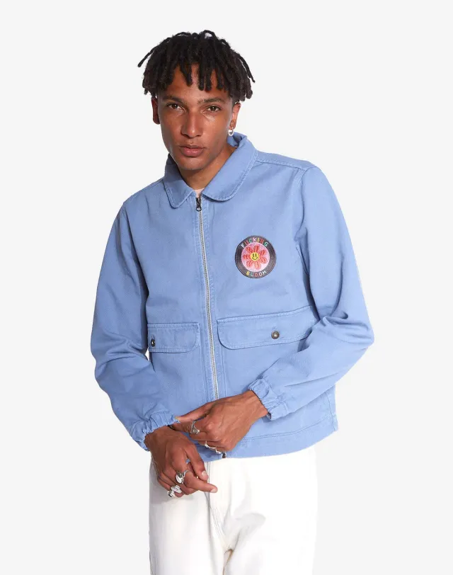 OLOW Bethel blouson homme bleu azur coton bio