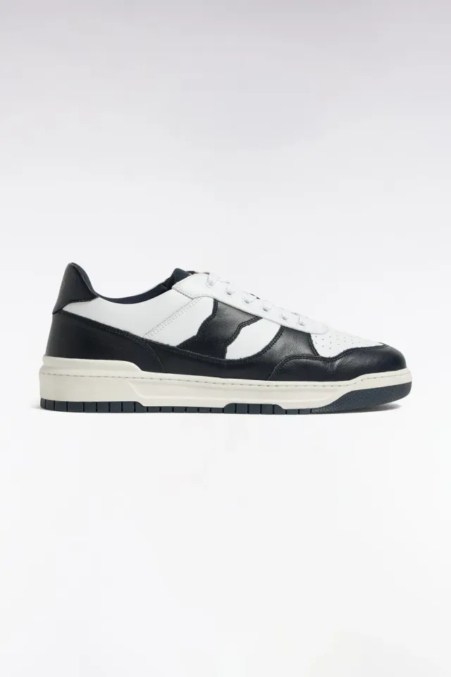 Eden Park Legend Rugby baskets cuir marine blanc