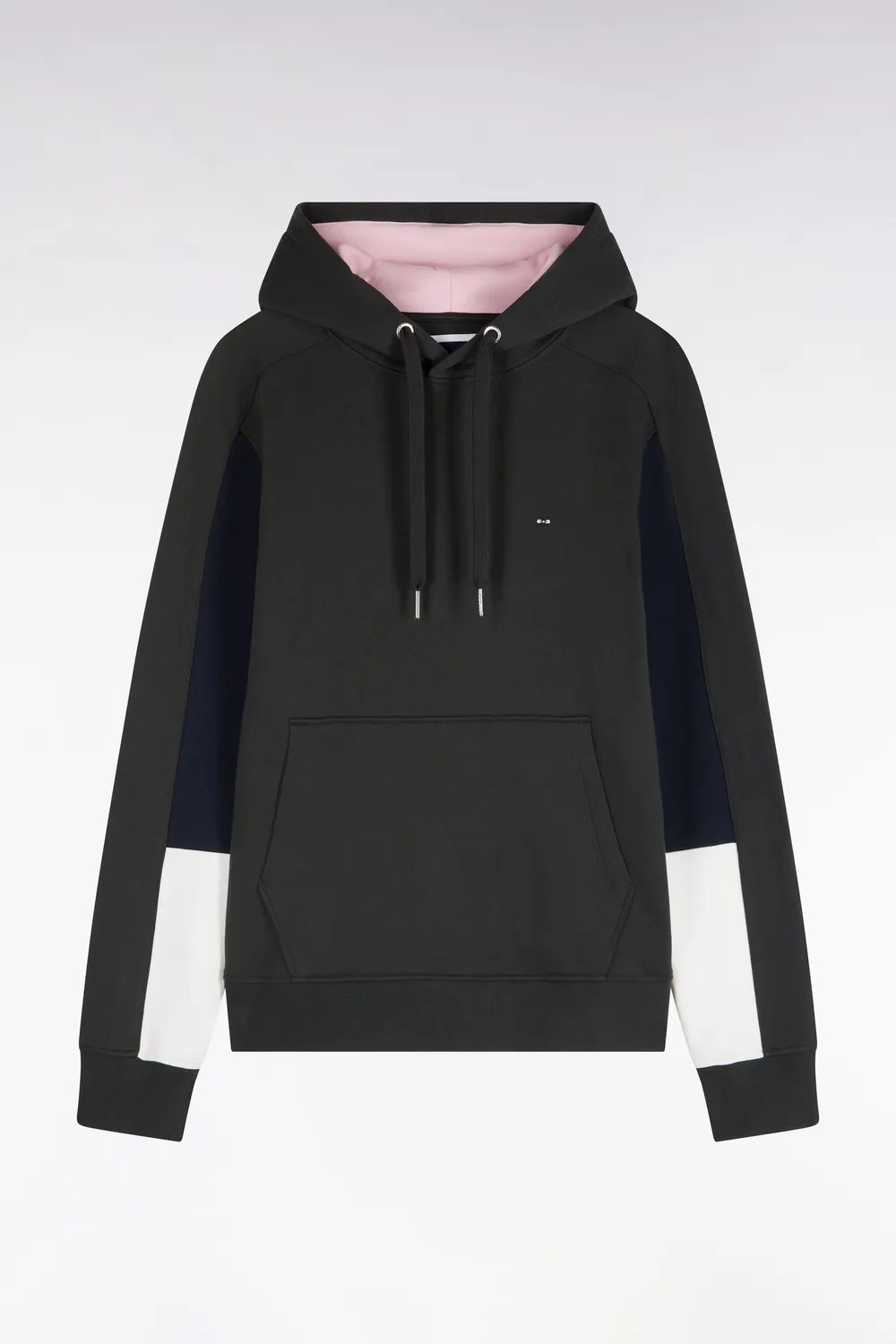 Eden Park Tricolore H26MAISW0016 sweat capuche coton kaki droit