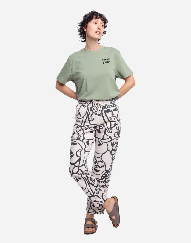 OLOW Jacquot pantalon ecru coton bio