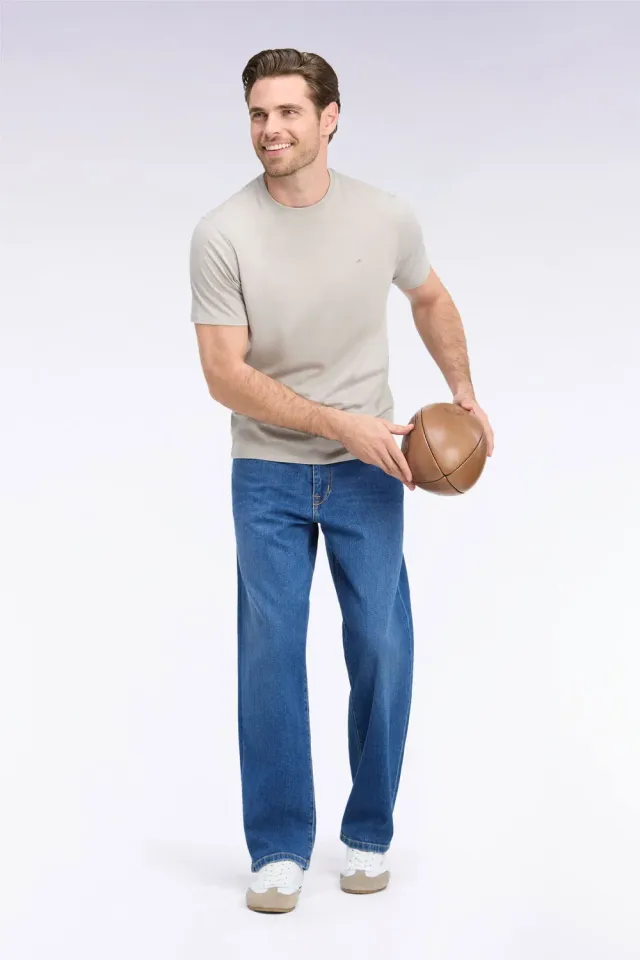 Eden Park jean denim stretch bleu stone bleach regular homme