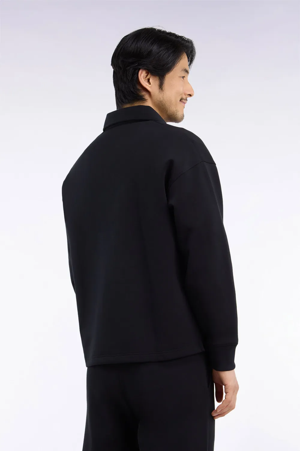 Eden Park H26MAISW0009 sweatshirt coton noir col maillot