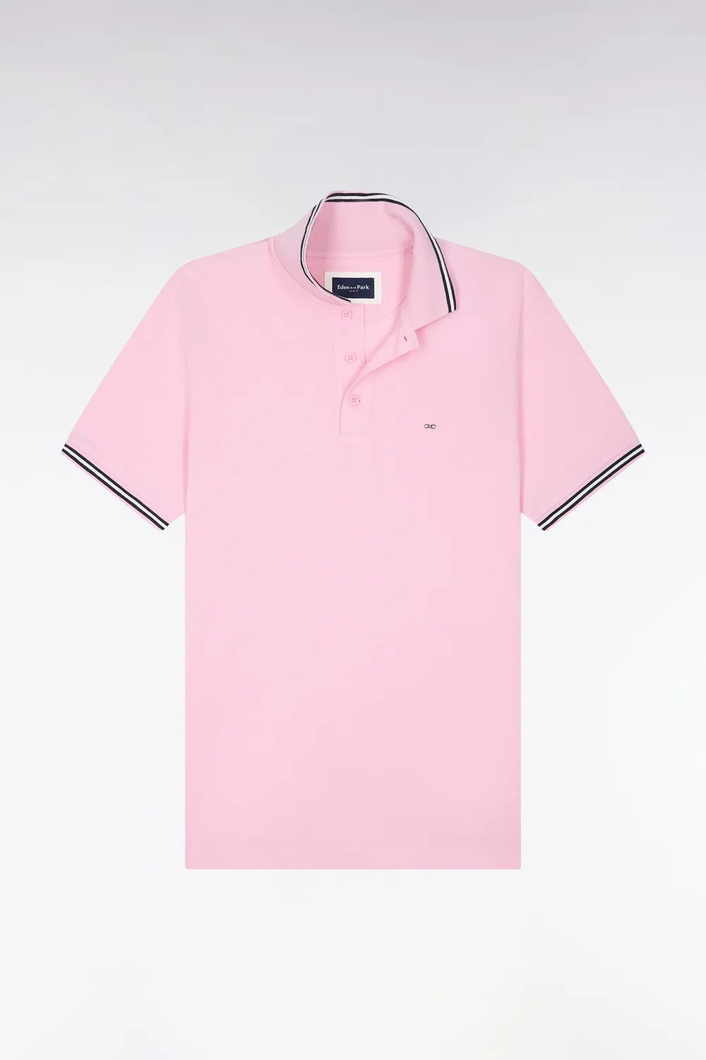 Eden Park Legend Rugby polo homme rose piqué coton
