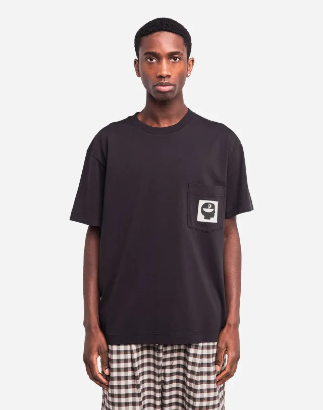 OLOW Escape t-shirt noir carbone poche coton bio