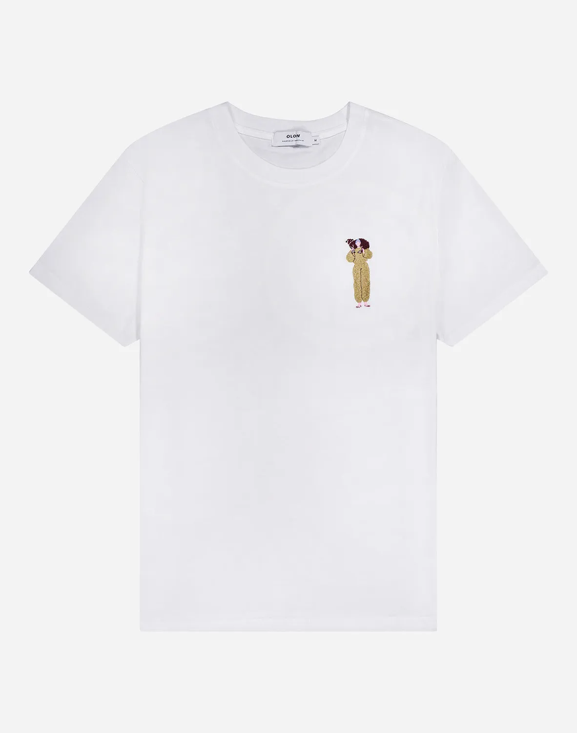 OLOW Lamb t-shirt écru coton bio brodé