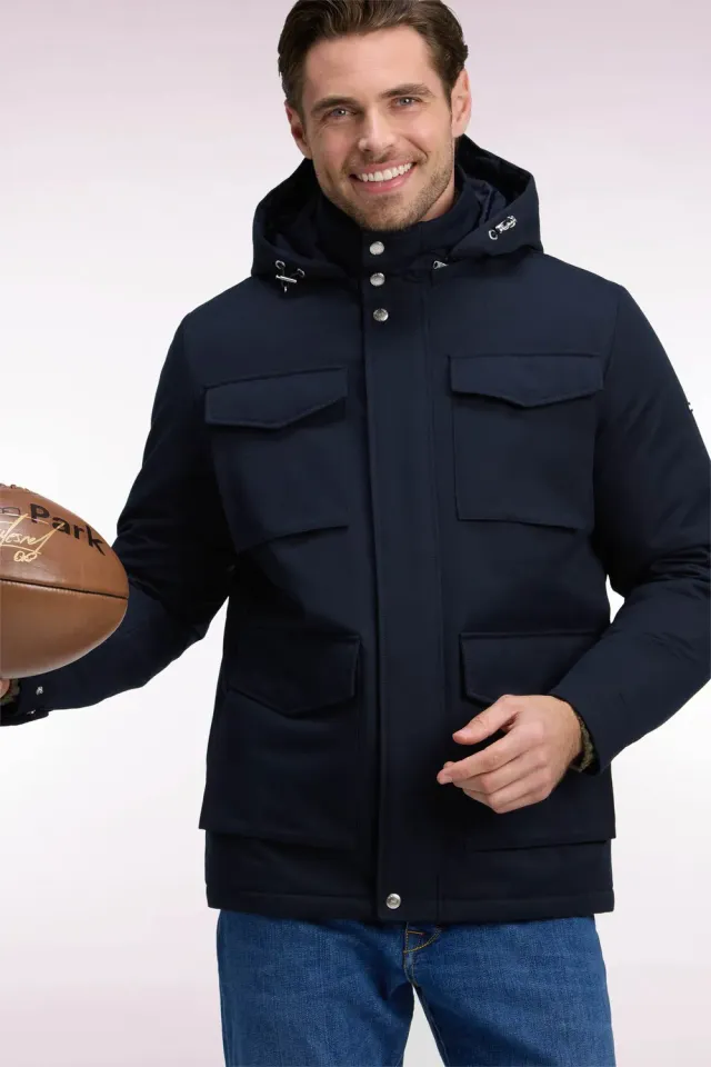 Eden Park Legend Rugby parka saharienne marine nylon