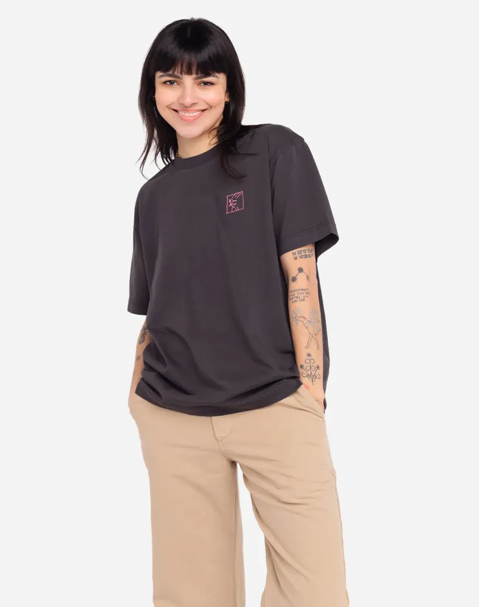 OLOW Pomba t-shirt loose coton bio noir