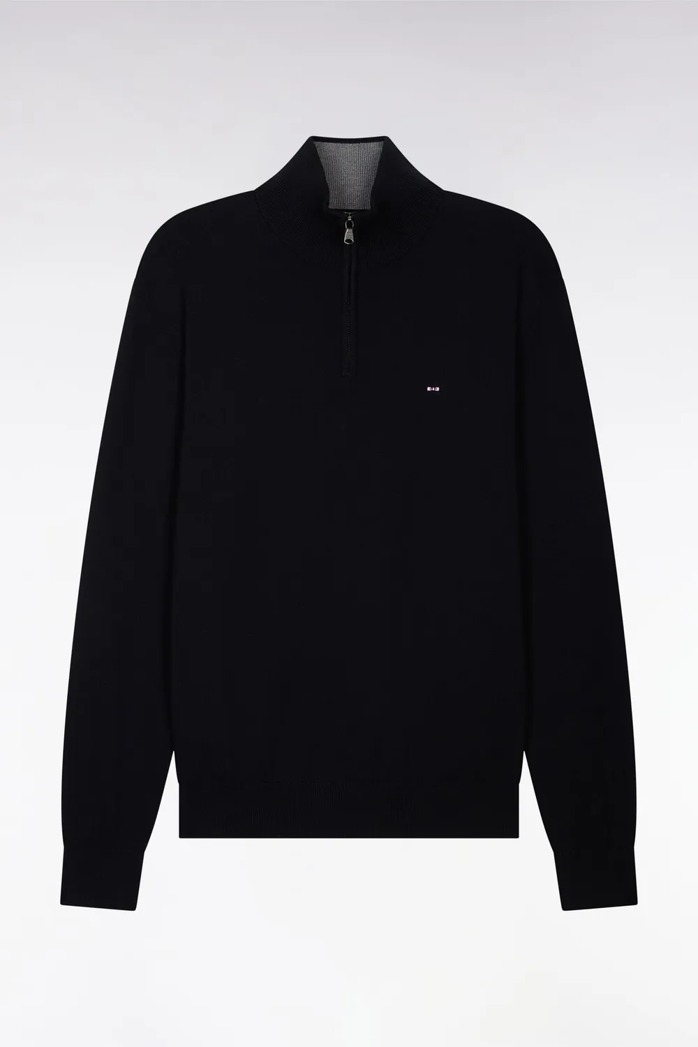 Eden Park pull col camionneur noir coton homme