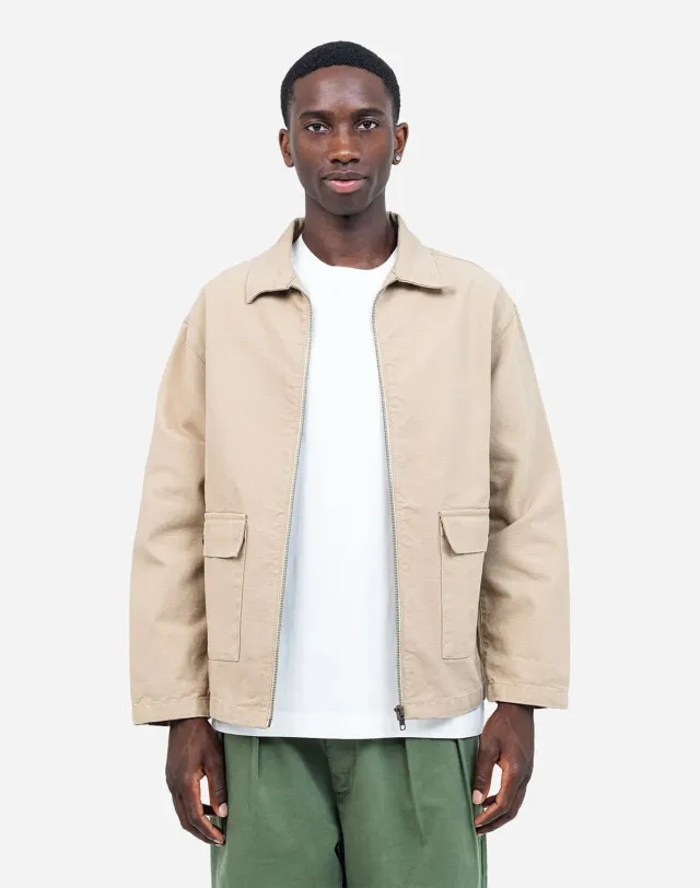 OLOW Barry Dreamers veste zippée sable toile coton
