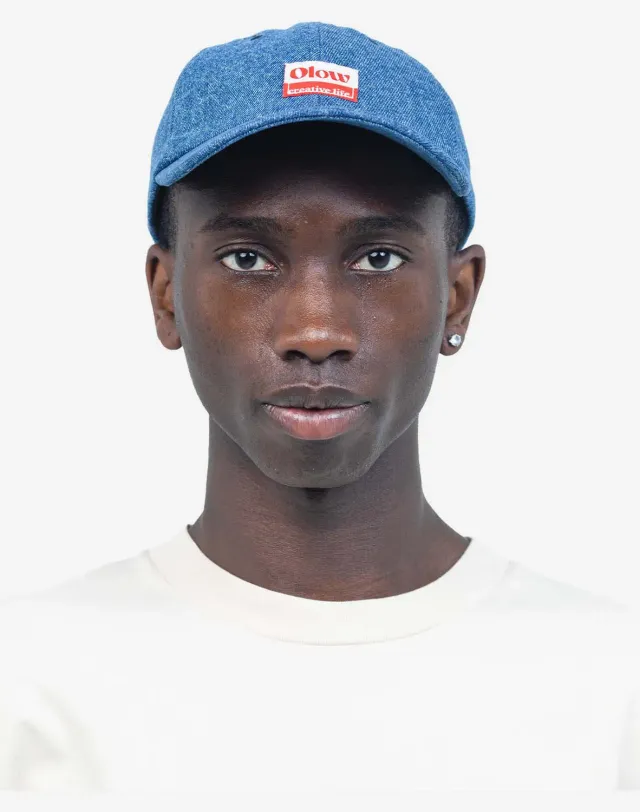 OLOW Oldy casquette six pans denim bleu royal