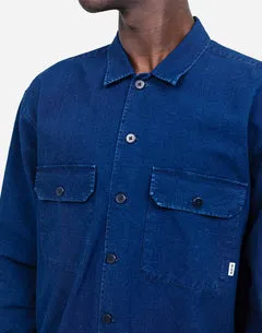 OLOW Decré chemise denim bleu ripstop