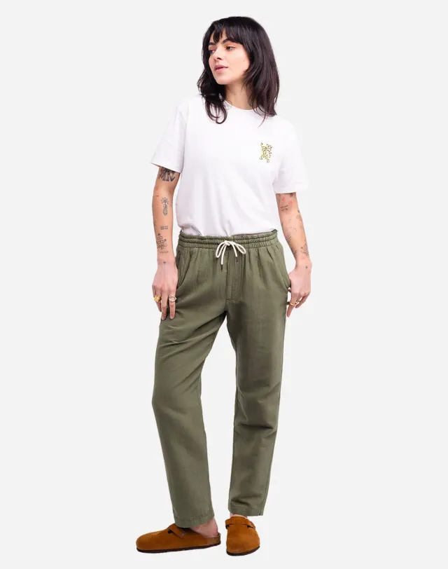 Olow Hatha pantalon vert olive tissu France