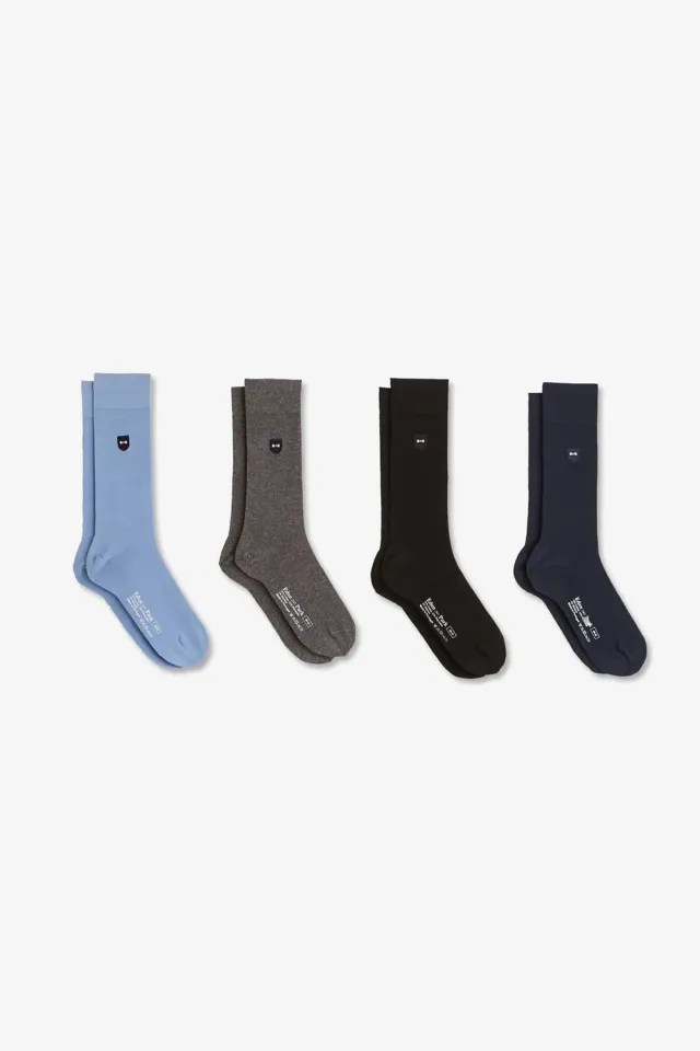 Eden Park coffret 4 chaussettes unies coton homme